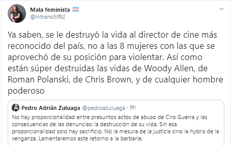  - Discusión en torno al escándalo de Ciro Guerra