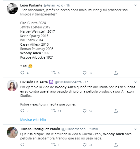  - Discusión en torno al escándalo de Ciro Guerra