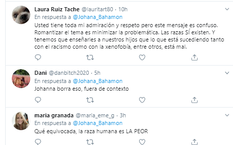  - La injusta lapidación en twitter a Johana Bahamon