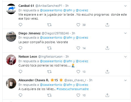  - Le dan palo a Antonio Casale por meter en los deportes a Luis Carlos Vélez