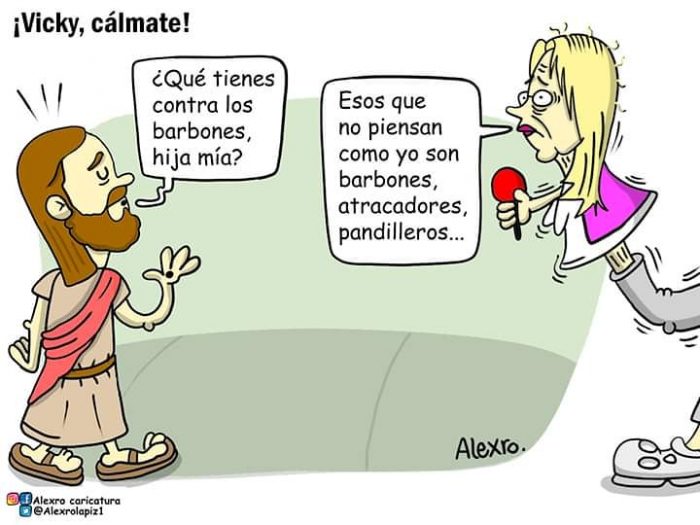  - Caricatura: ¡Vicky, cálmate!