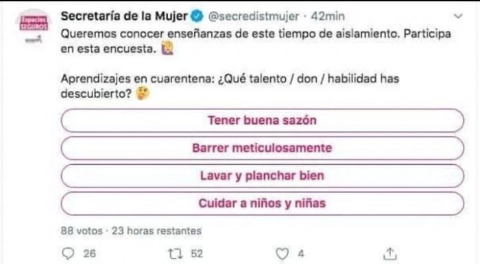  - El machismo de la Secretaría de Mujer de Claudia López
