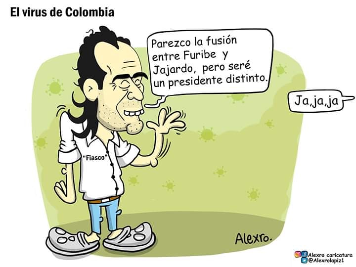 Caricatura: El virus de Colombia