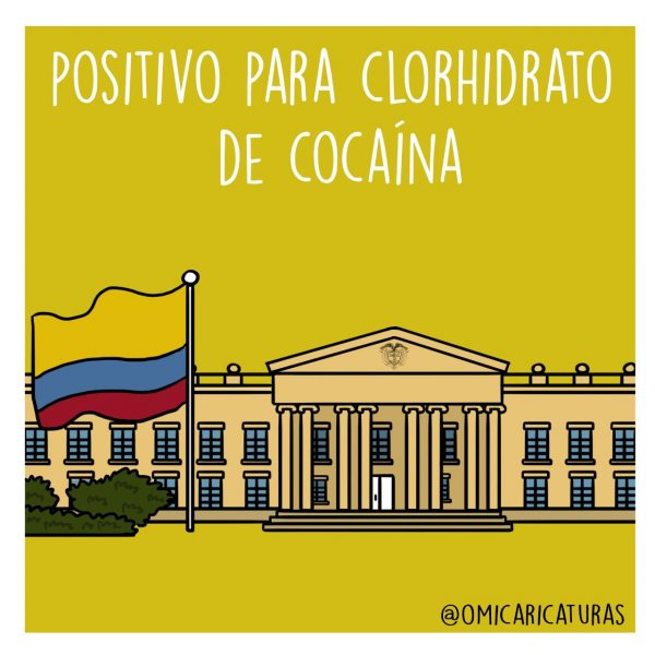  - Caricatura: "Positivo para clorhidrato de cocaína"