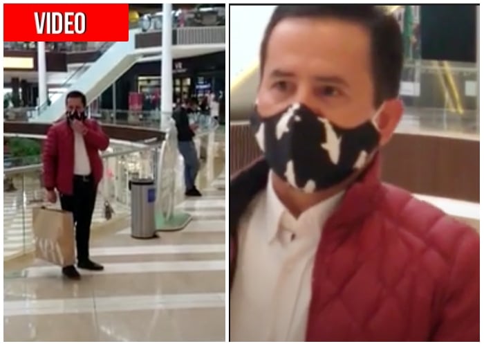 Ex alcalde de Chía se liberó de la cárcel y se fue de compras al centro comercial