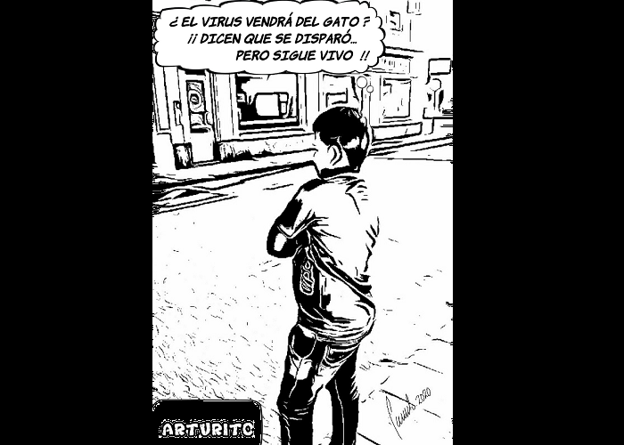 Caricatura: El suicidio del coronavirus