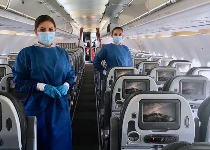  - Azafatas de Avianca a prueba de Covid