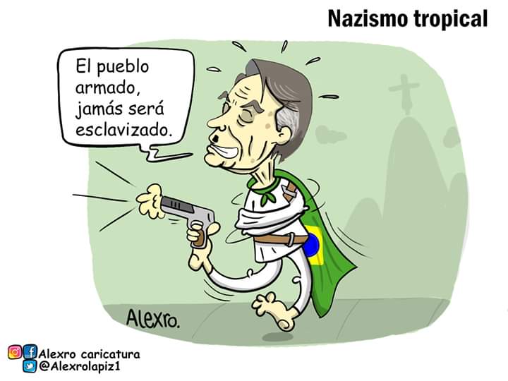 Caricatura: Bolsonaro... Nazismo tropical