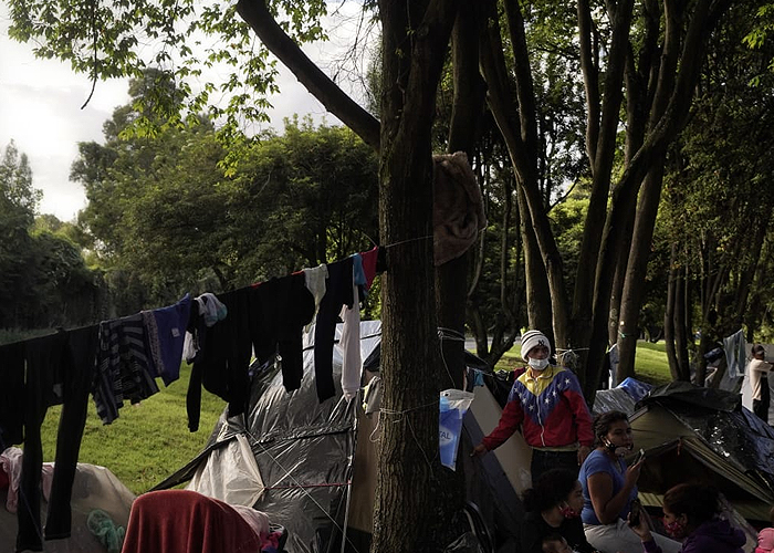 La miseria de los miles de venezolanos varados en Bogotá