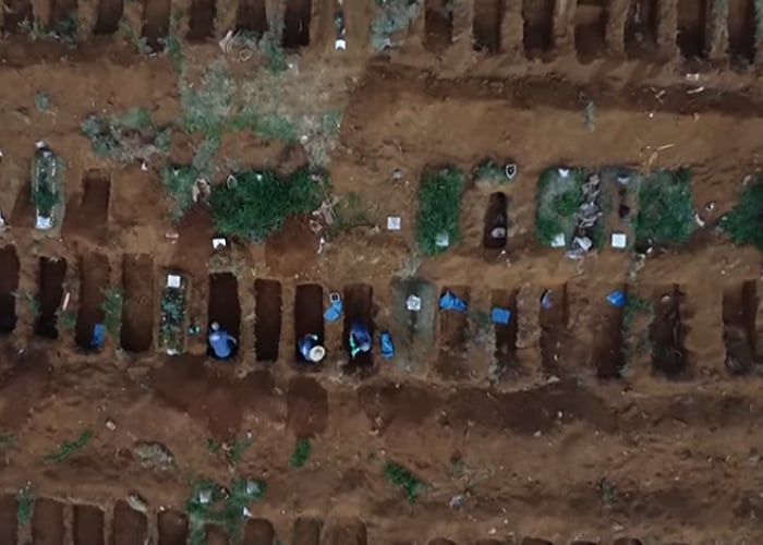 Con 34 mil muertos Brasil empieza a convertirse en un cementerio