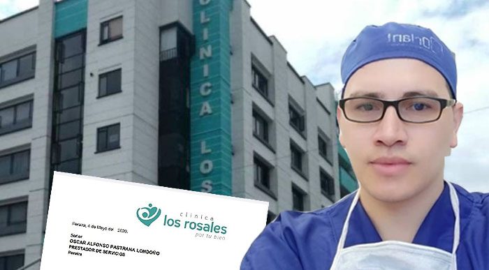  - Clínica Los Rosales deja sin trabajo a médico con coronavirus