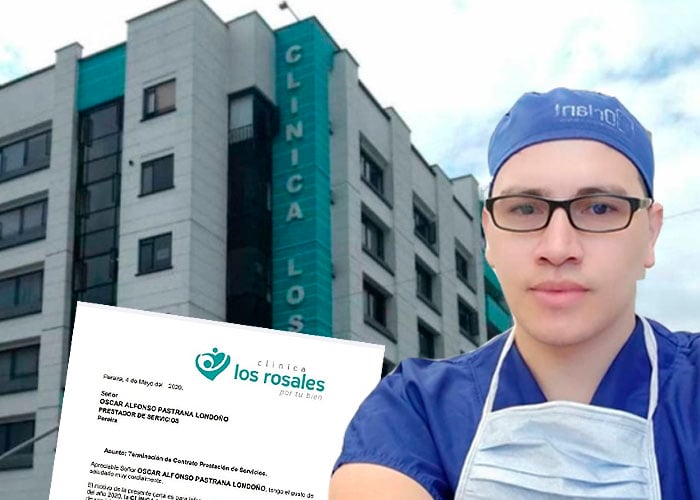 Clínica Los Rosales deja sin trabajo a médico con coronavirus