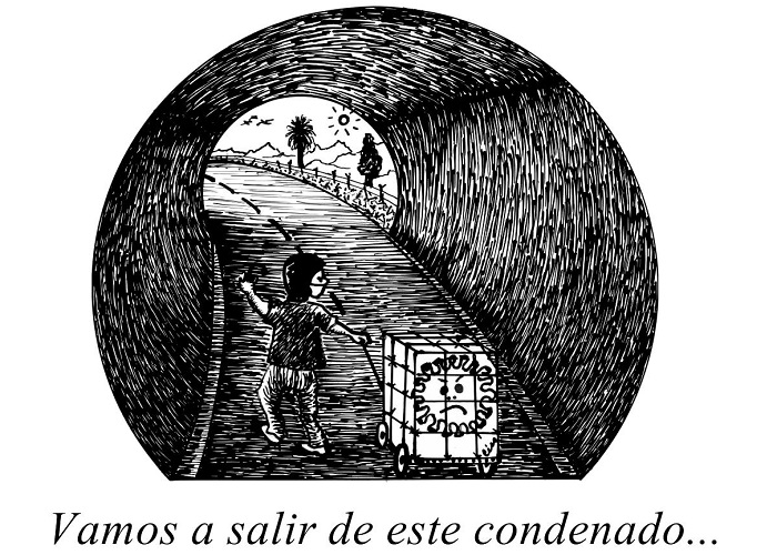 Caricatura: ¡Hay luz al final del túnel!