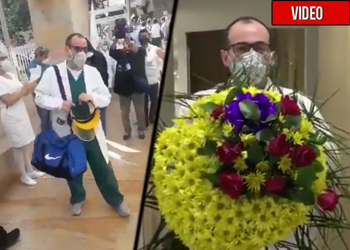 El apoyo de sus compañeros al médico que amenazaron de muerte. VIDEO