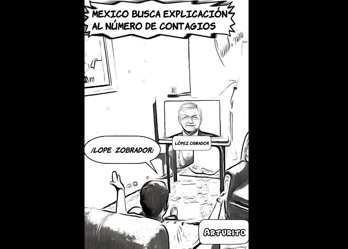 Caricatura: AMLO y la COVID-19