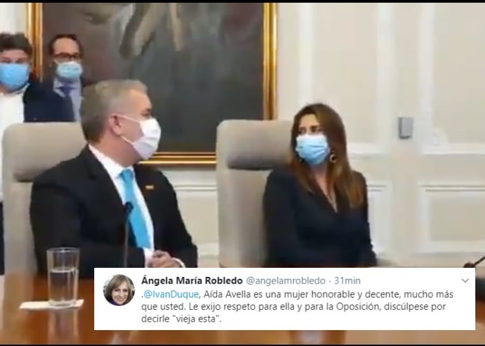 “Duque discúlpese por decirle “vieja esta” a Aída Avella”