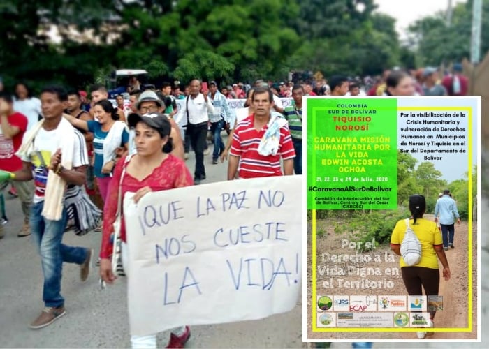 Con caravana, lideres del sur de Bolivar saldrán a hacerse escuchar en plena pandemia
