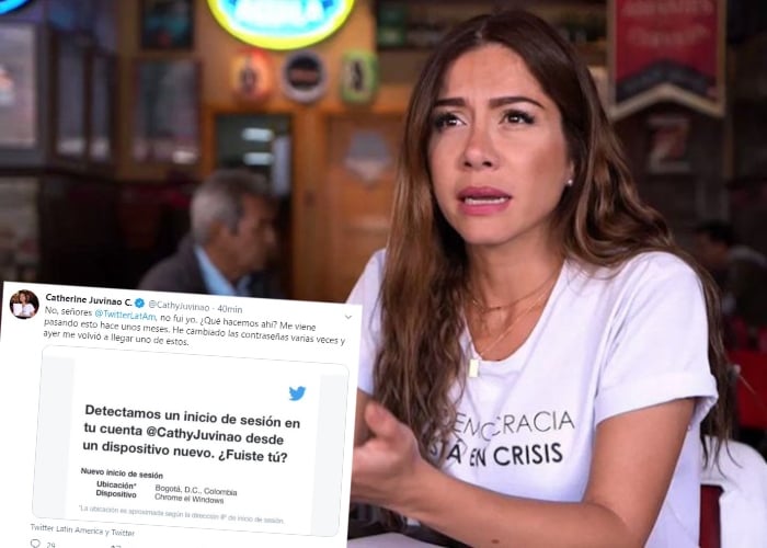 ¿Hackean la cuenta de Twitter de Catherine Juvinao?