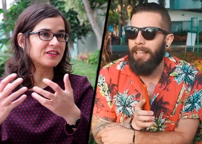 La peinada de Levy Rincón a Carolina Sanín