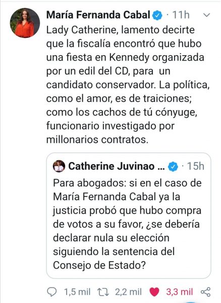  - Matoneo uribista a Catherine Juvinao