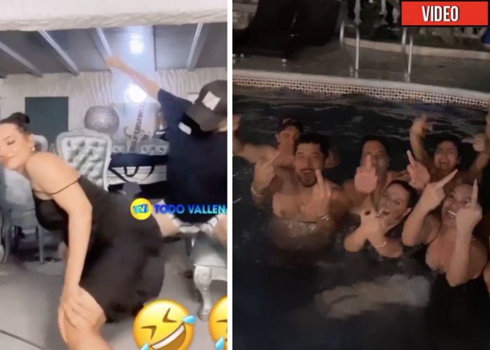 Strippers, piscina y trago: así se guarda del Coronavirs Andrea Valdiri