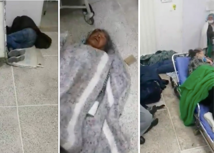 37 personas en un cuarto de hospital en Bogotá. Denuncia