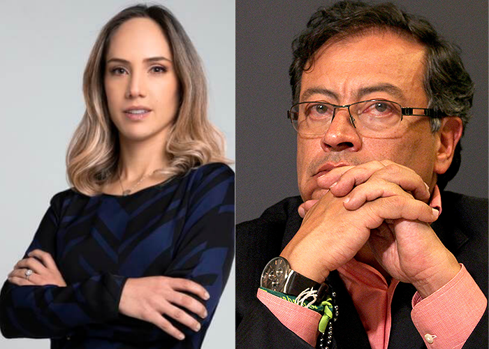 Peinada de Petro a Camila Zuluaga