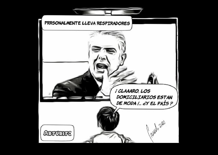 Caricatura: ¿Se sumó Duque a la tendencia de ser domiciliario?