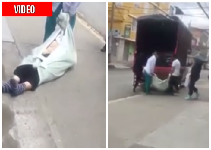 En camión pasean cuerpo sospechoso de COVID-19 por Bosa