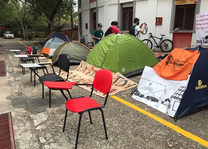 La huelga de hambre de los estudiantes de la Universidad Surcolombiana