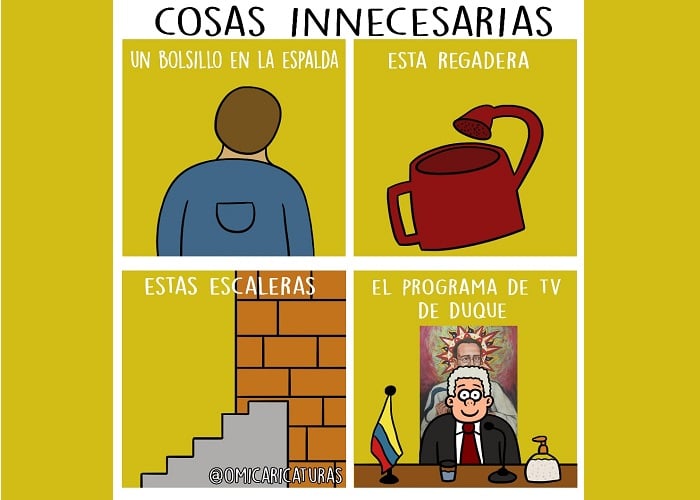 Caricatura: Cosas innecesarias y el programa de Duque