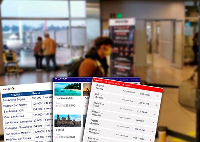Empieza la rebatiña de las aerolíneas para ganar pasajeros en Colombia
