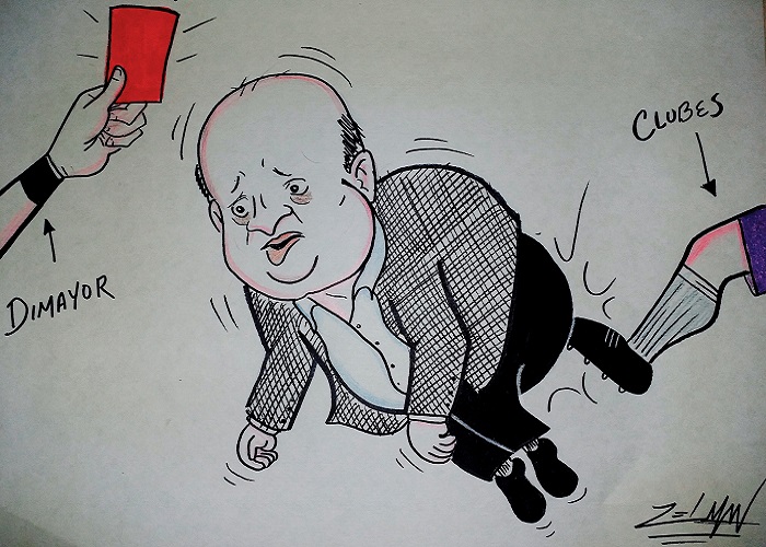 Caricatura: Tarjeta roja a la corrupción