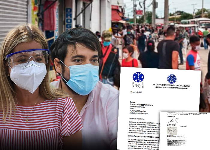 Gobernadora del Atlántico y alcalde de Barranquilla, confrontados por los médicos