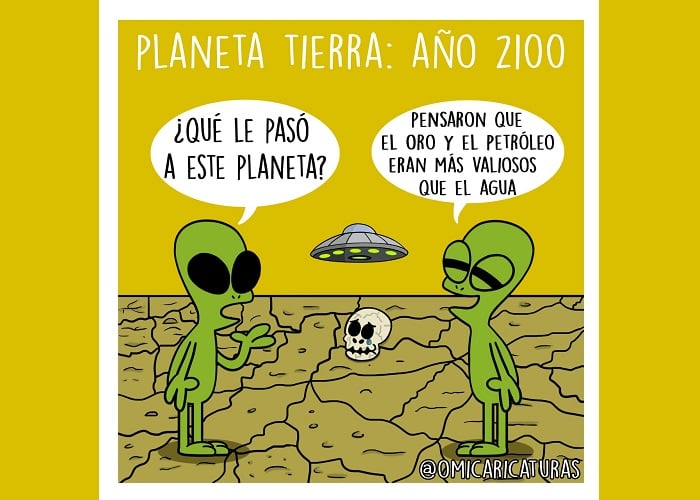 Caricatura: ¿Qué quedará de la Tierra en el 2100?