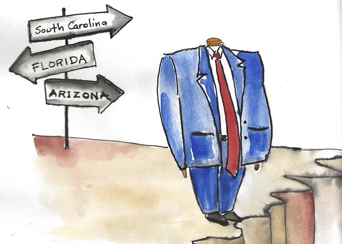 Caricatura: Trump busca nueva sede para la convención repúblicana