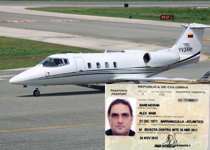 Avión de presunto socio de Alex Saab capturado con arsenal en Estados Unidos