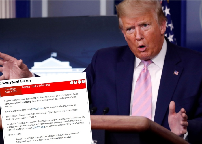 La circular con que EEUU recomienda no viajar a Colombia
