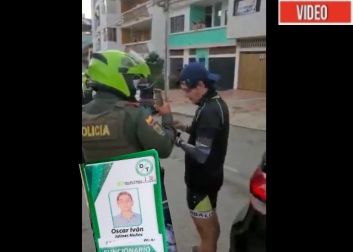 VIDEO: Funcionario de Tránsito de Bucaramanga accidentado por manejar borracho