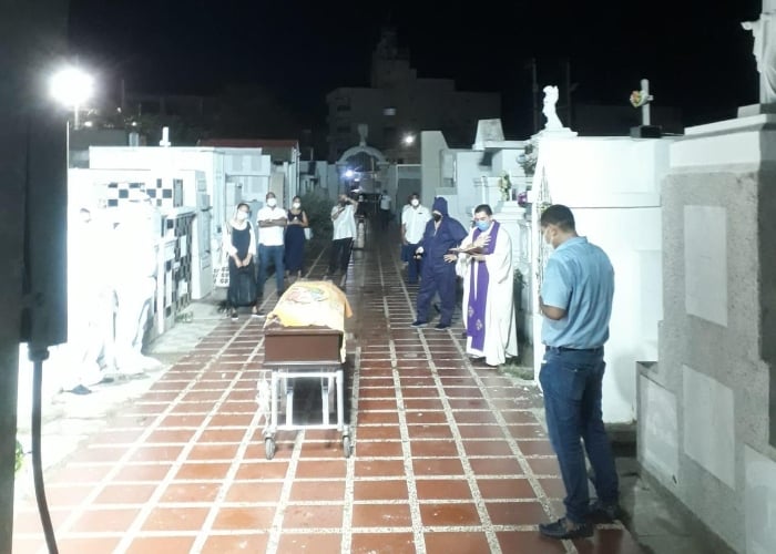 El solitario funeral de Mama Franca en Riohacha