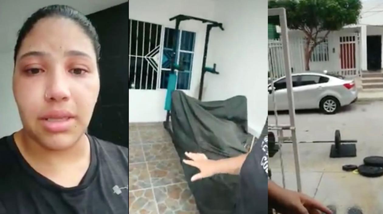 Vecinos malas personas: le echaron la policía a campeona de pesos por entrenar en su casa