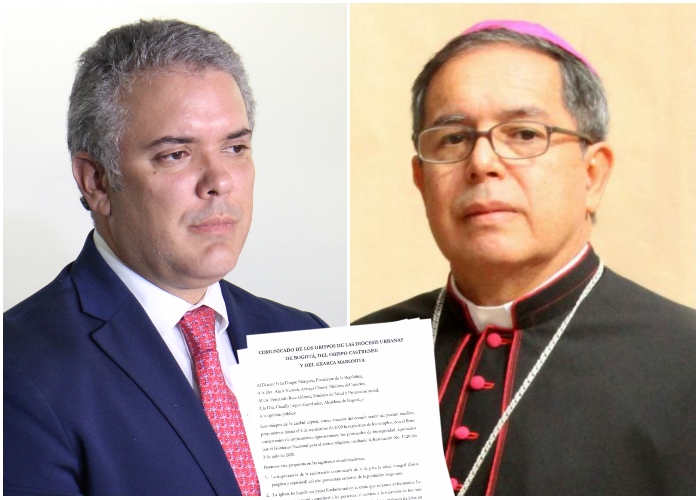 Obispos y fieles de Bogotá quieren misa: carta a Duque