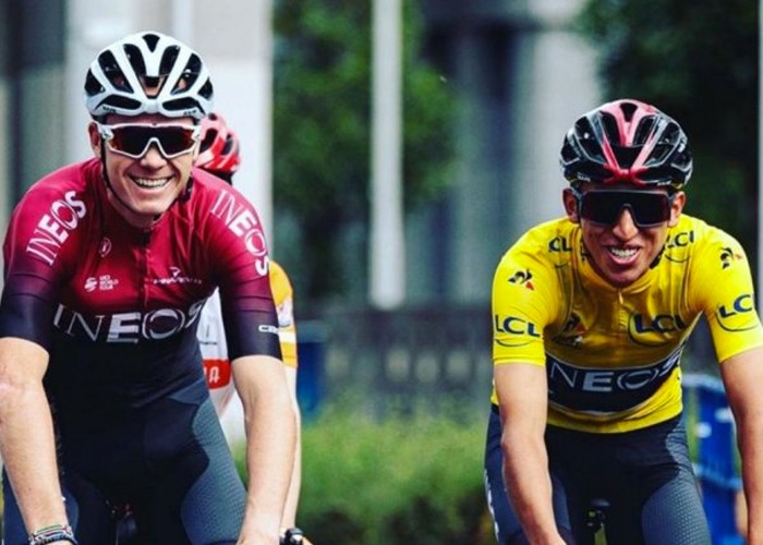 La conmovedora generosidad de Chris Froome con Egan Bernal