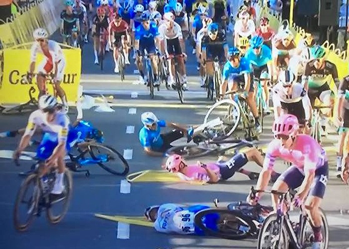 Por ganar una etapa dejó al borde de la muerte a otro ciclista