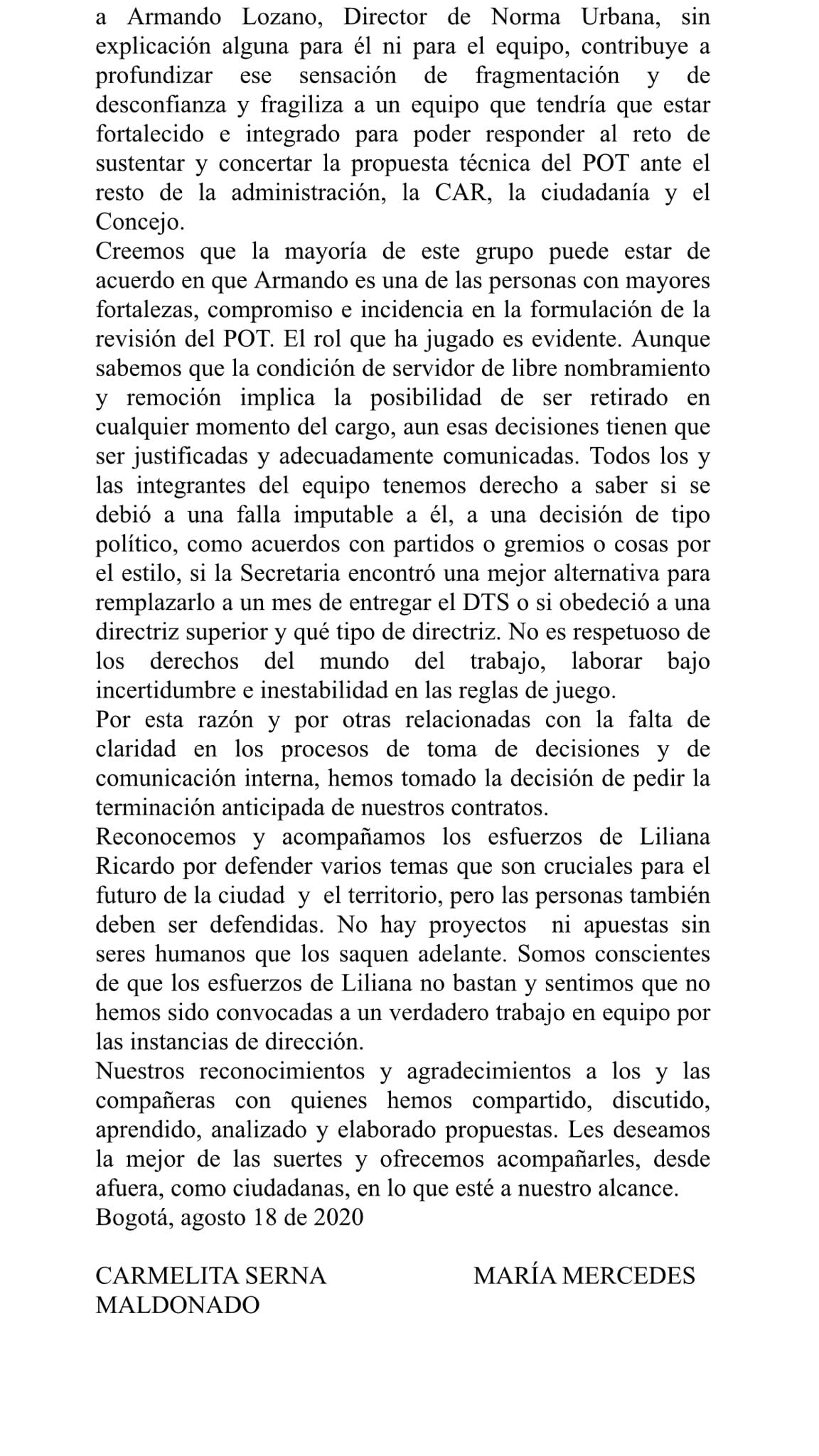  - Ruptura de María Mercedes Maldonado con Claudia López