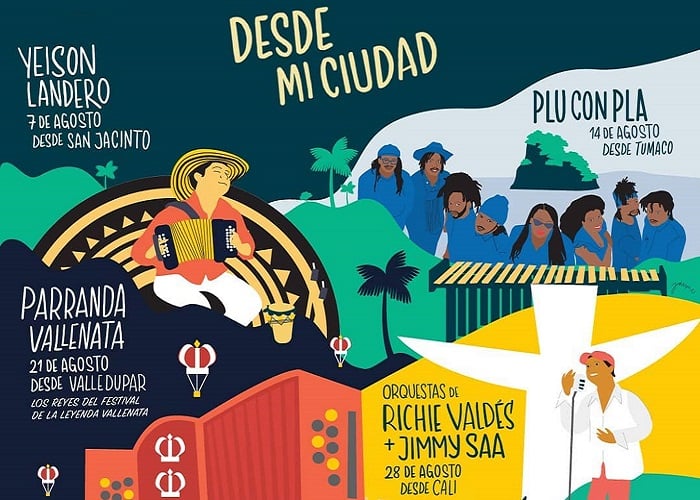 Conciertos virtuales por Colombia: un recorrido musical por el país