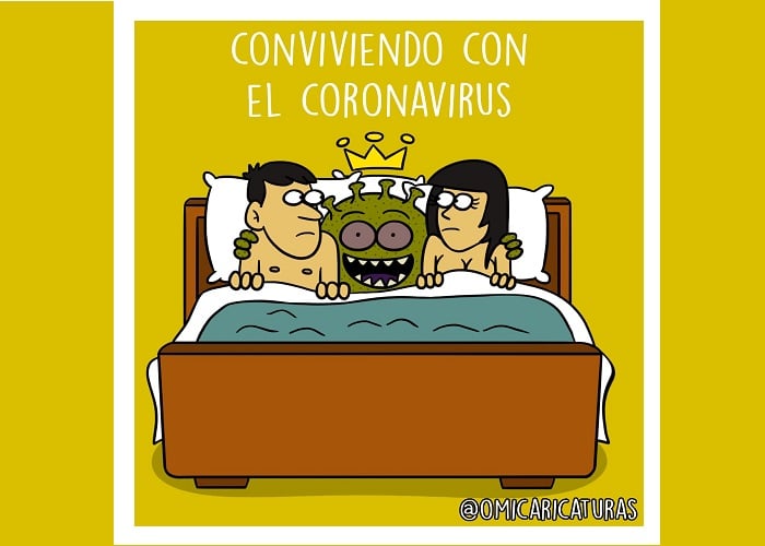 Caricatura: Conviviendo con el coronavirus