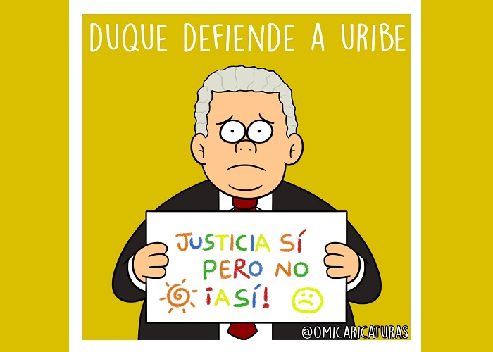 Caricatura: La defensa de Duque a su mentor