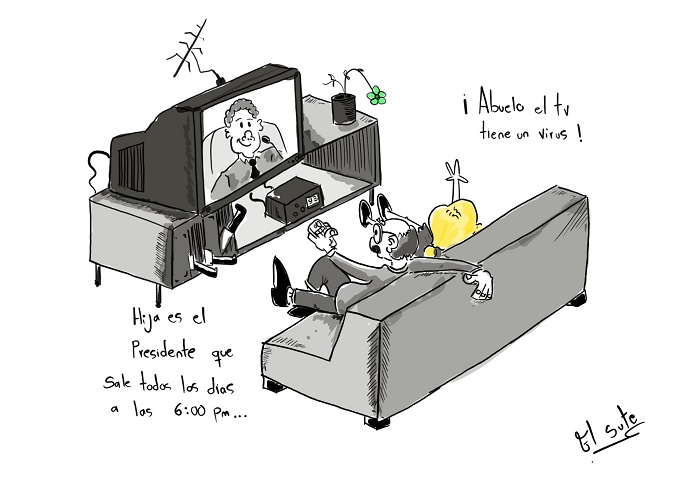 Caricatura: El virus de las seis