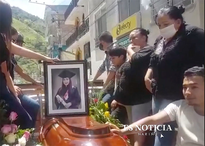 Triste despedida a los ocho muchachos de Samaniego